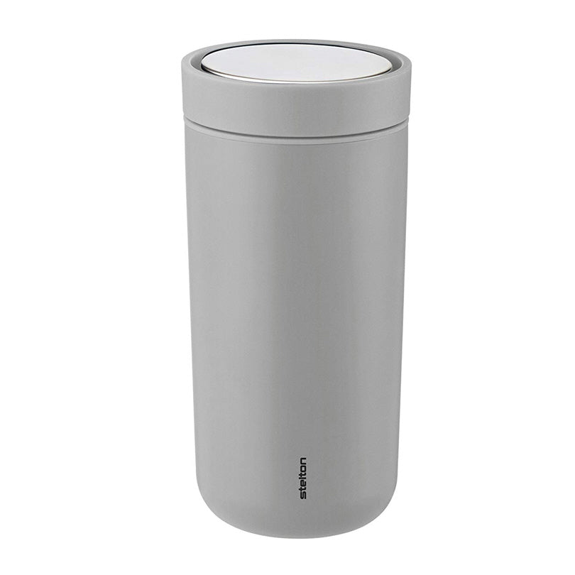 Mug termico a doppia parete in acciaio "To Go Click" l 0,4/cm Ø8,3x17