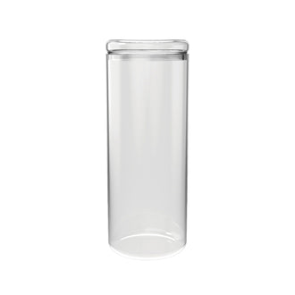 Barattolo con coperchio in vetro, tondo l 1,2/cm Ø9x23