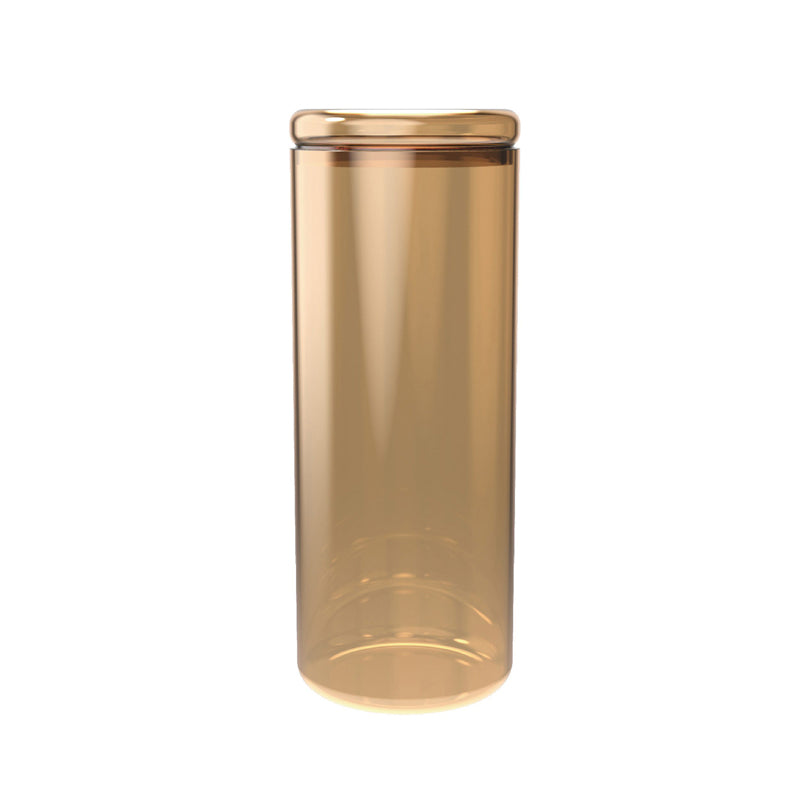 Barattolo con coperchio in vetro, tondo l 1,2/cm Ø9x23