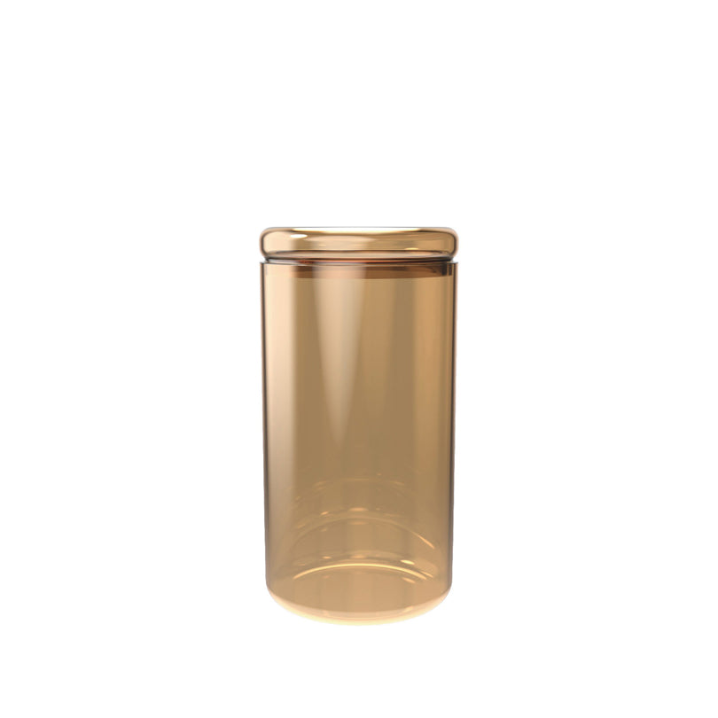 Barattolo con coperchio in vetro, tondo l 0,85/cm Ø9x17,5
