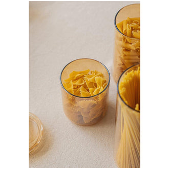 Barattolo con coperchio in vetro, tondo l 0,85/cm Ø9x17,5