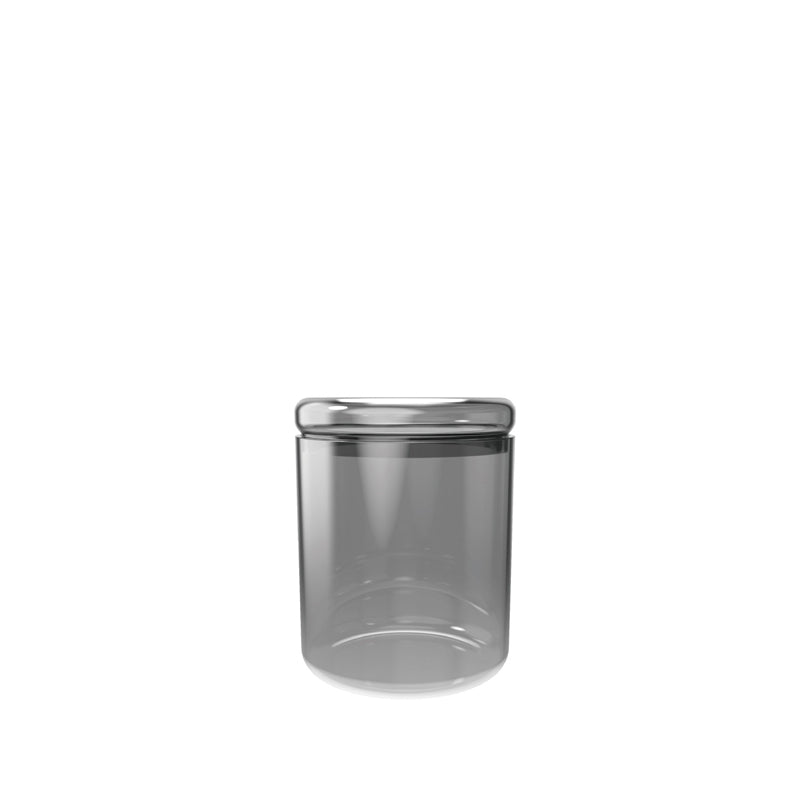 Barattolo con coperchio in vetro, tondo l 0,5/cm Ø9x11