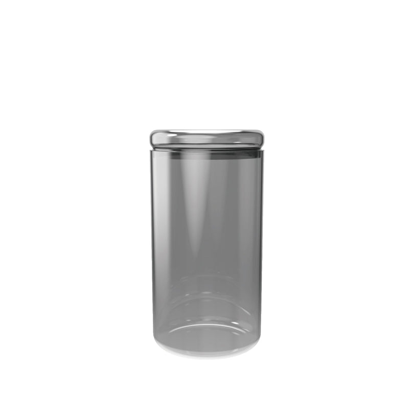 Barattolo con coperchio in vetro, tondo l 0,85/cm Ø9x17,5
