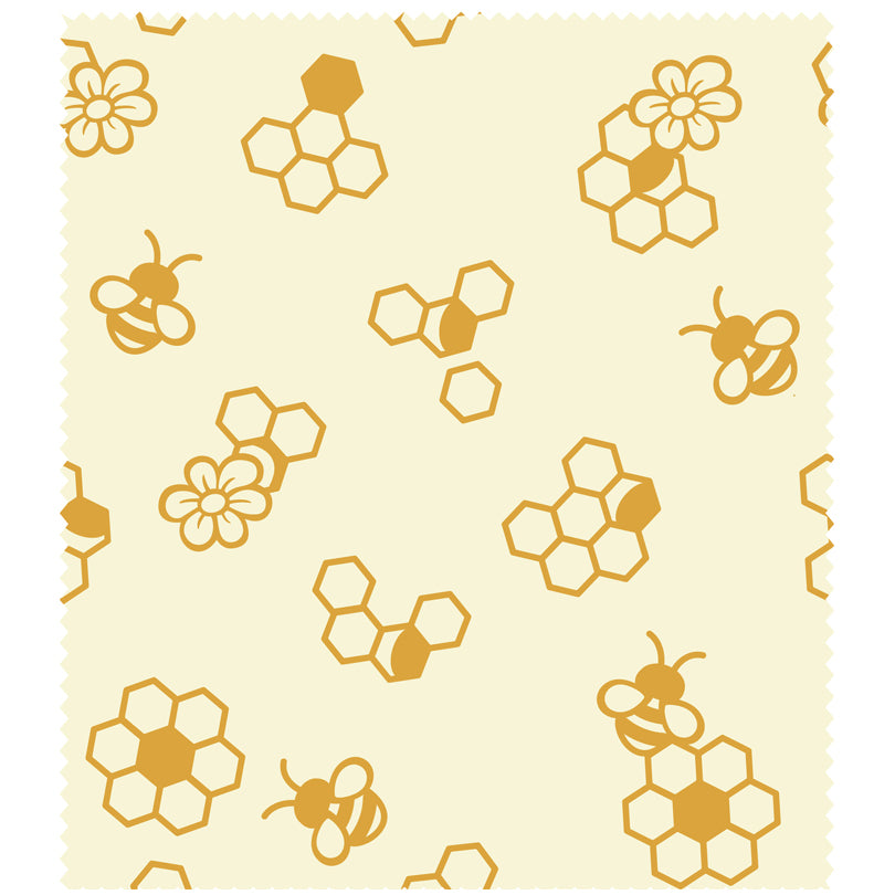 Pellicola di cera d'api "Favo", in confezione assortita da 3 pezzi cm 18x20,25x28,33x35