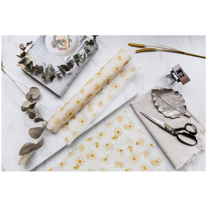 Pellicola di cera d'api "Favo", in confezione assortita da 3 pezzi cm 18x20,25x28,33x35