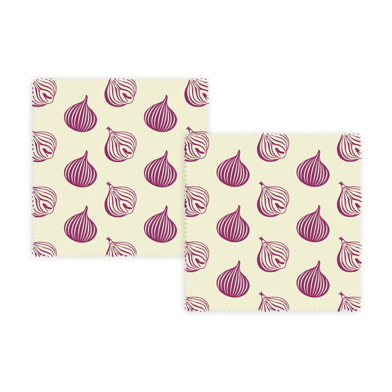 Pellicola di cera d'api "Cipolla", confezione 2 pezzi cm 16x16