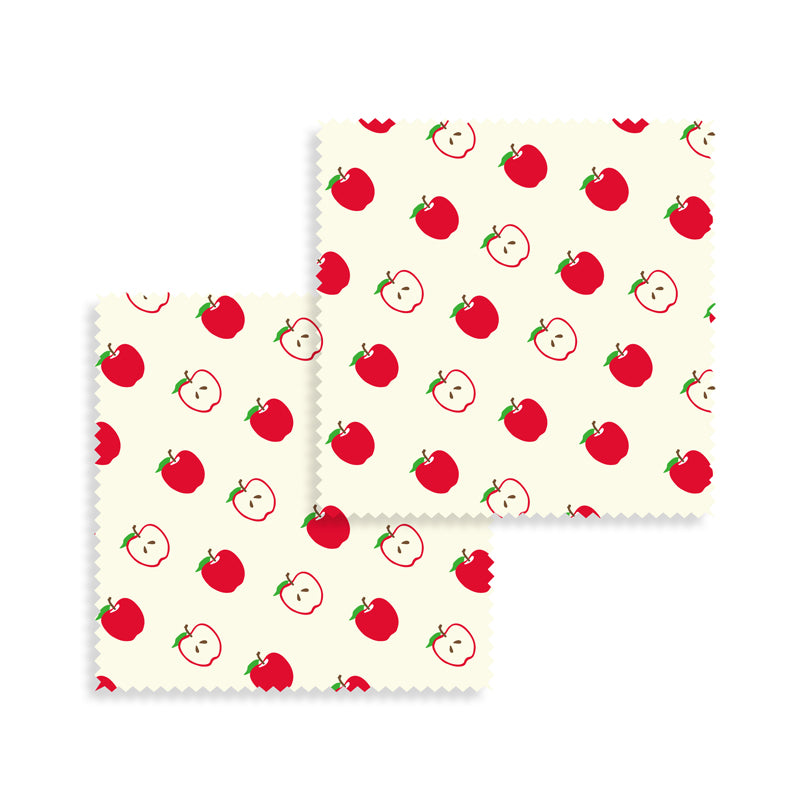 Pellicola di cera d'api "Mela", confezione 2 pezzi cm 20x20