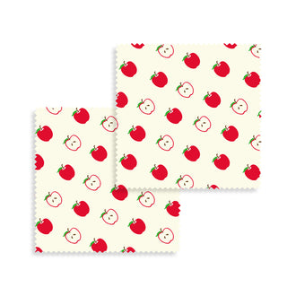 Pellicola di cera d'api "Mela", confezione 2 pezzi cm 20x20