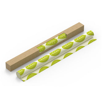 Rotolo pellicola di cera vegana "Leaves", tagliabile individualmente cm 30,5x90