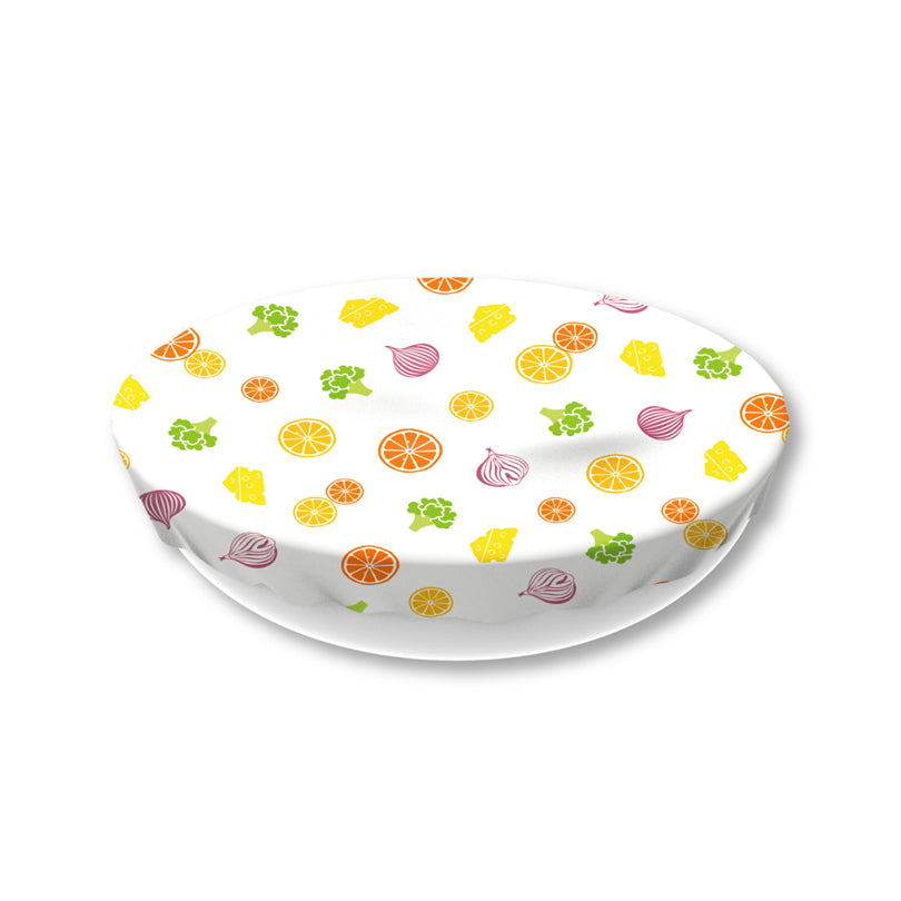 Cuffia in tessuto non cerato XL "Verdura & Frutta" cm Ø36