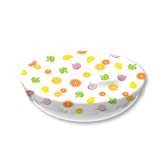 Cuffia in tessuto non cerato XL "Verdura & Frutta" cm Ø36