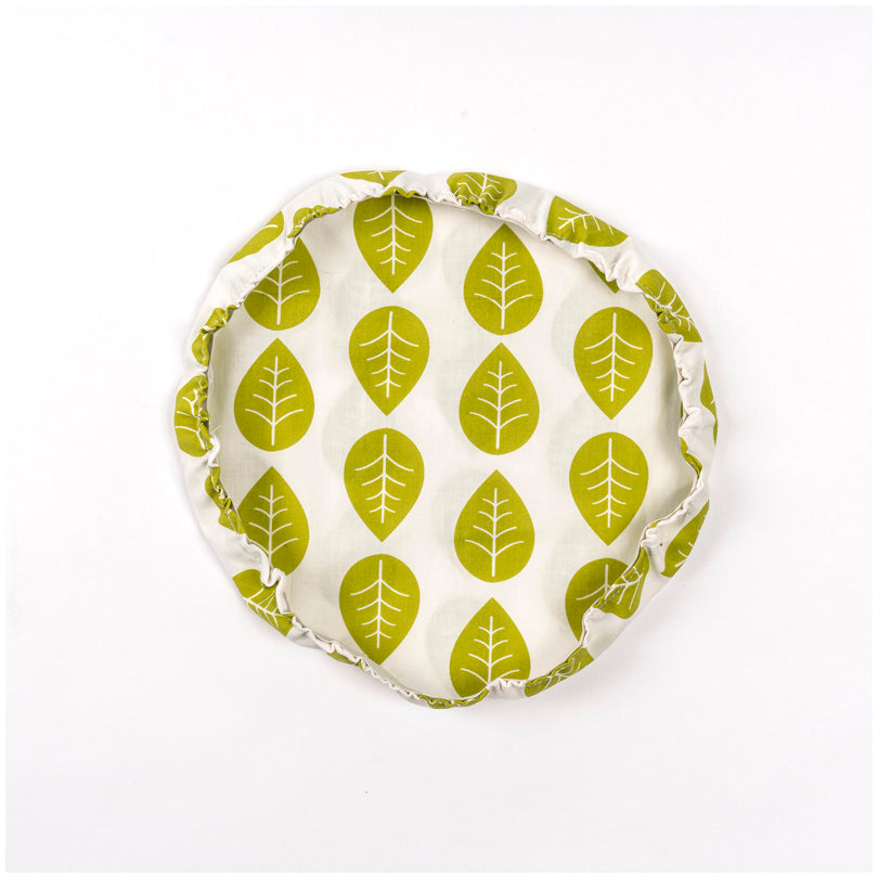 Cuffia in tessuto non cerato "Leaves", in confezione assortita da 3 pezzi cm Ø20/25/30