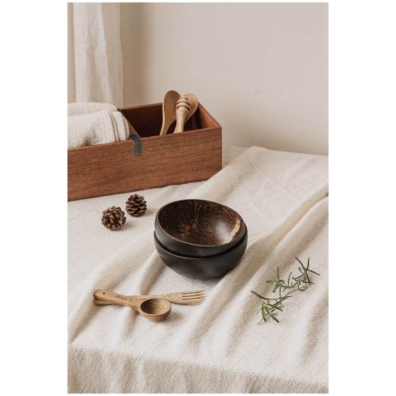 Ciotola di cocco tonda cm Ø14x6