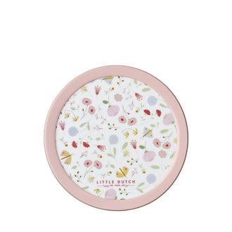 Contenitore frutta con forchetta "Campus - Flowers & Butterflies" ml 300/cm Ø6,7x10,4