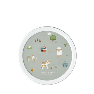 Contenitore frutta con forchetta "Campus - Little Farm" ml 300/cm Ø6,7x10,4