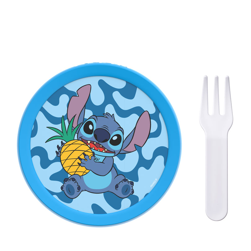 Contenitore frutta con forchetta "Campus - Stitch" ml 300/cm Ø6,7x10,4