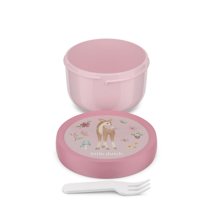 Contenitore frutta con forchetta "Campus - Fairy Garden" ml 300/cm Ø6,7x10,4