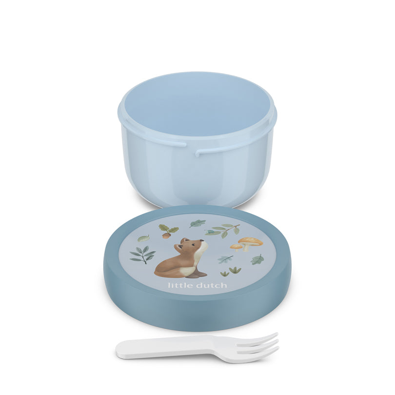 Contenitore frutta con forchetta "Campus - Forest Friends" ml 300/cm Ø6,7x10,4