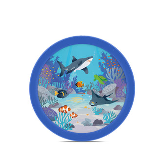 Contenitore frutta con forchetta "Campus - Tropical Ocean" ml 300/cm Ø6,7x10,4