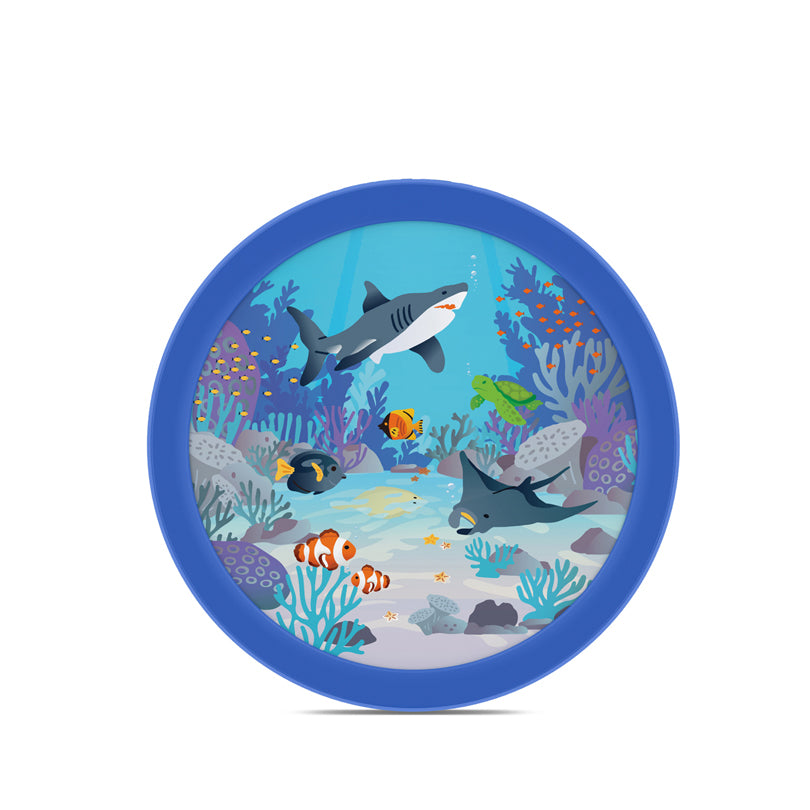 Contenitore frutta con forchetta "Campus - Tropical Ocean" ml 300/cm Ø6,7x10,4