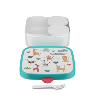 Bento Lunchbox large "Campus - Animal Friends" cm 18,4x18,2x6,5