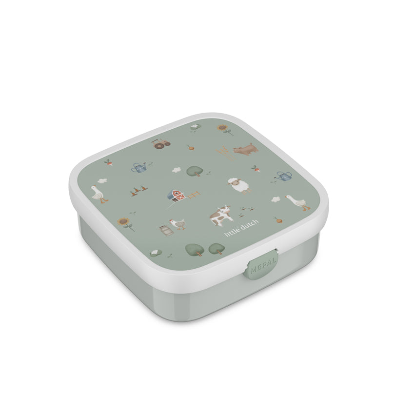 Bento Lunchbox large "Campus - Little Farm" cm 18,4x18,2x6,5