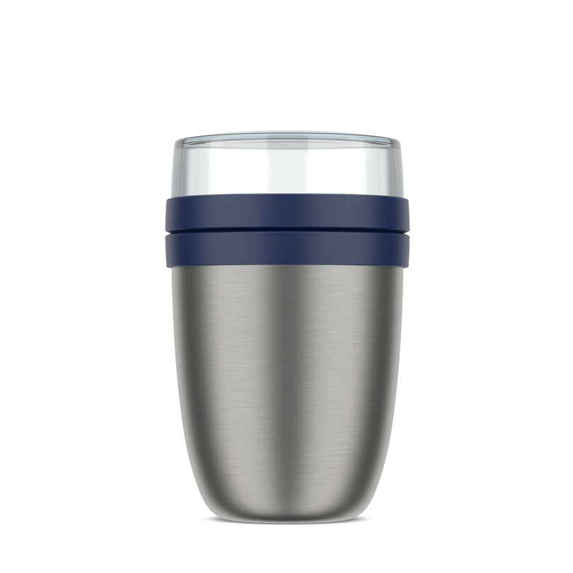 Portavivande/Lunchbox termico "Ellipse ", composto da 2 contenitori ml 500+200/Ø10,7x17