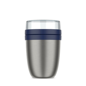 Portavivande/Lunchbox termico "Ellipse ", composto da 2 contenitori ml 500+200/Ø10,7x17