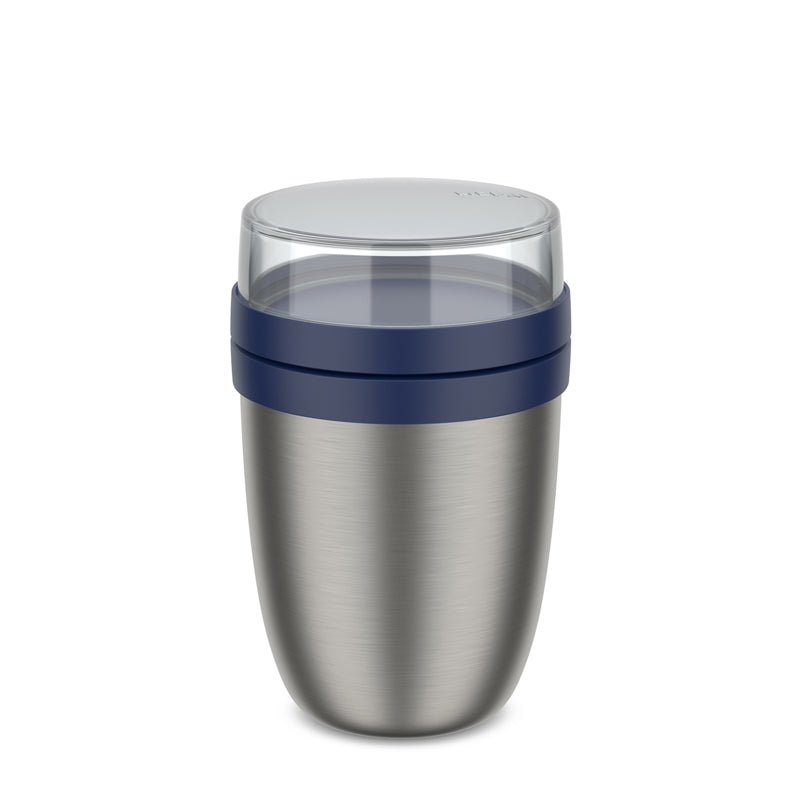 Portavivande/Lunchbox termico "Ellipse ", composto da 2 contenitori ml 500+200/Ø10,7x17