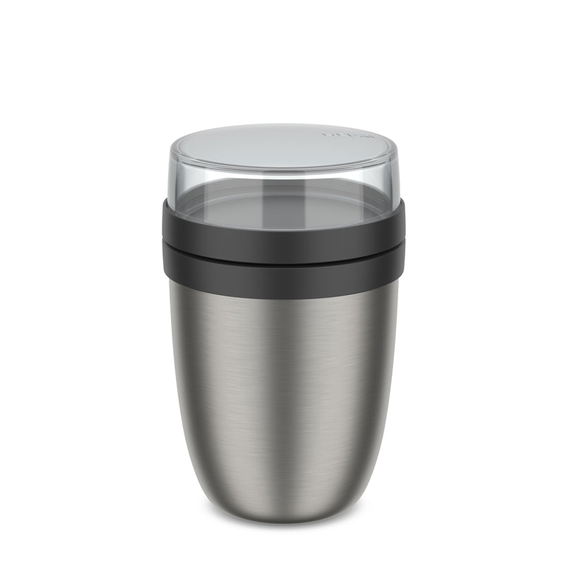 Portavivande/Lunchbox termico "Ellipse ", composto da 2 contenitori ml 500+200/Ø10,7x17