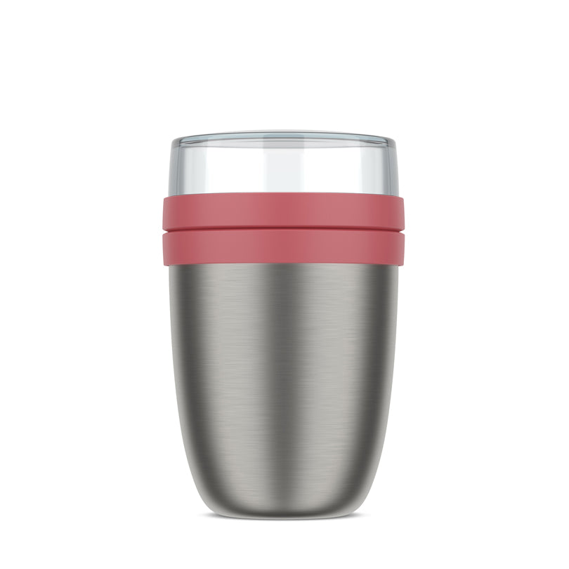 Portavivande/Lunchbox termico "Ellipse ", composto da 2 contenitori ml 500+200/Ø10,7x17