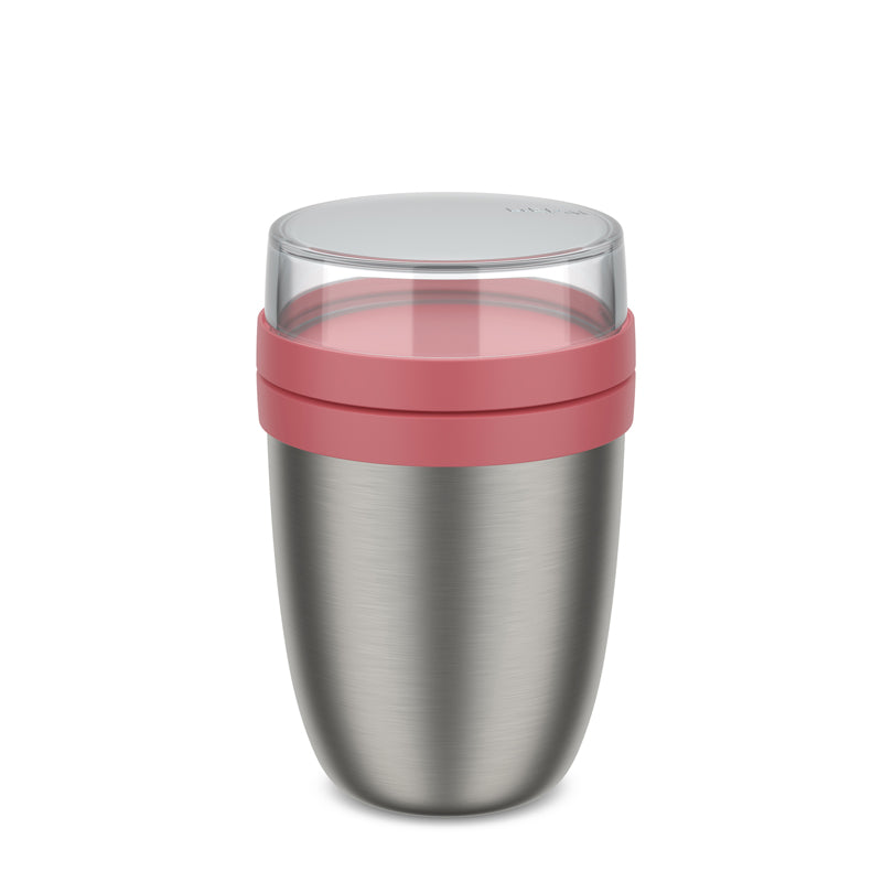Portavivande/Lunchbox termico "Ellipse ", composto da 2 contenitori ml 500+200/Ø10,7x17