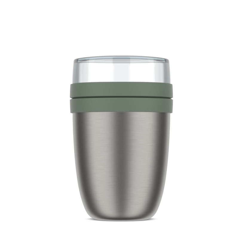 Portavivande/Lunchbox termico "Ellipse ", composto da 2 contenitori ml 500+200/Ø10,7x17