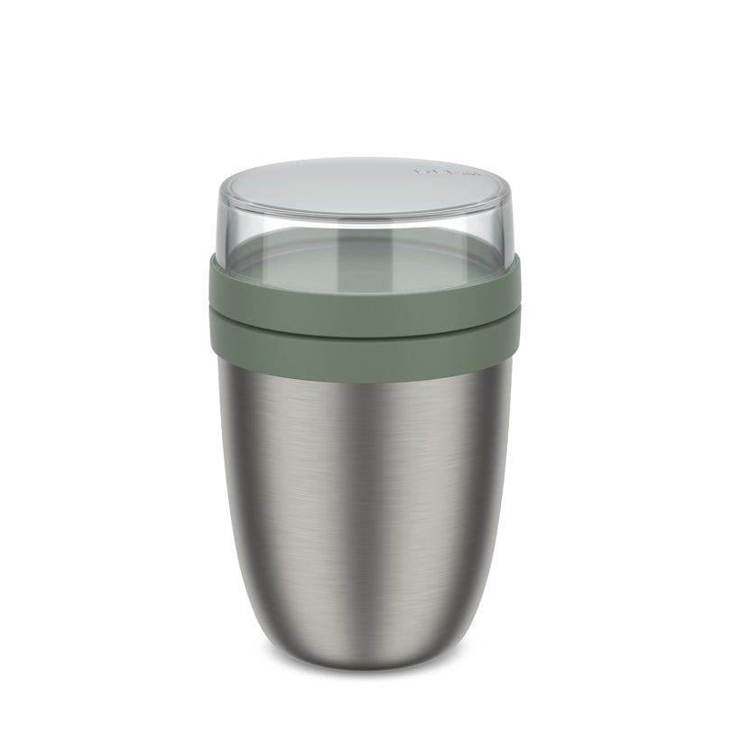Portavivande/Lunchbox termico "Ellipse ", composto da 2 contenitori ml 500+200/Ø10,7x17