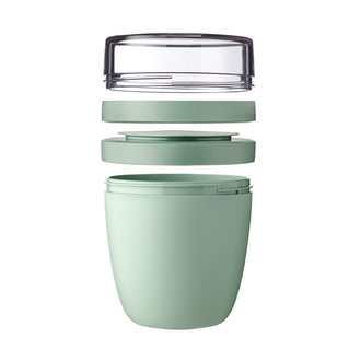 Portavivande/Lunchbox "Ellipse ", composto da 2 contenitori ml 500+200/Ø10,7x15