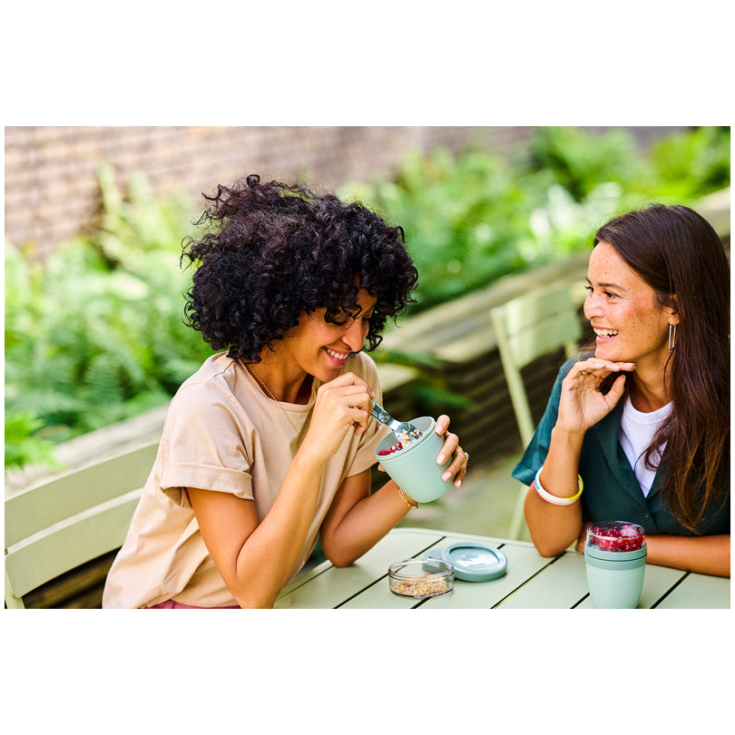 Portavivande/Lunchbox "Ellipse ", composto da 2 contenitori ml 500+200/Ø10,7x15