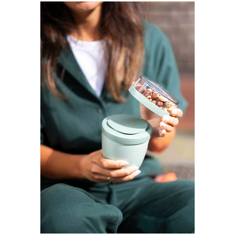 Portavivande/Lunchbox "Ellipse ", composto da 2 contenitori ml 500+200/Ø10,7x15