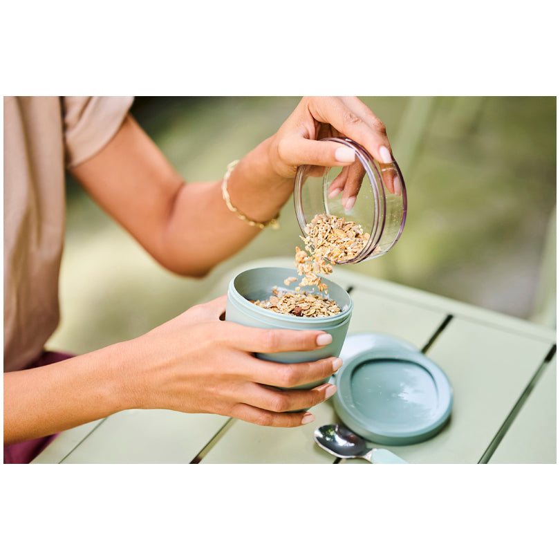 Portavivande/Lunchbox "Ellipse ", composto da 2 contenitori ml 500+200/Ø10,7x15