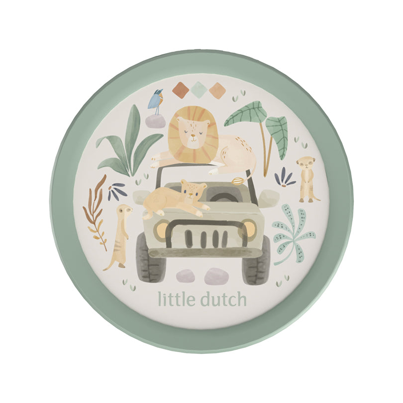 Contenitore frutta con forchetta "Campus - Little Dutch Safari Friends" ml 300/cm Ø6,7x10,4