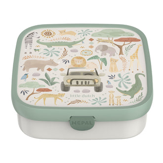 Bento Lunchbox large "Campus - Little Dutch Safari Friends" cm 18,4x18,2x6,5