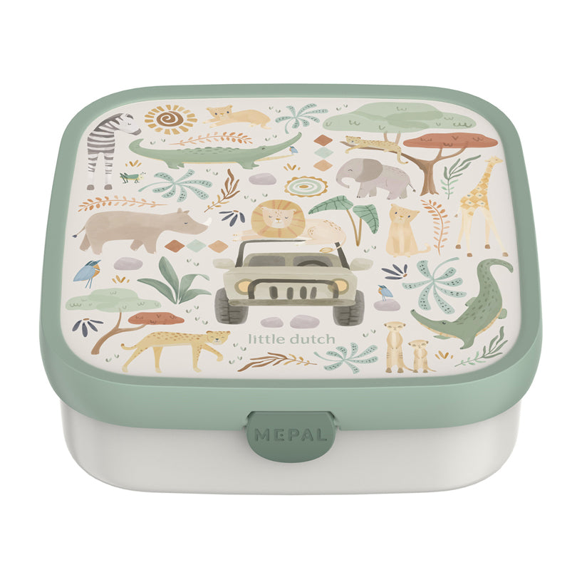 Bento Lunchbox large "Campus - Little Dutch Safari Friends" cm 18,4x18,2x6,5