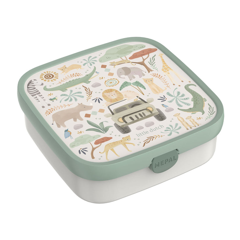 Bento Lunchbox large "Campus - Little Dutch Safari Friends" cm 18,4x18,2x6,5