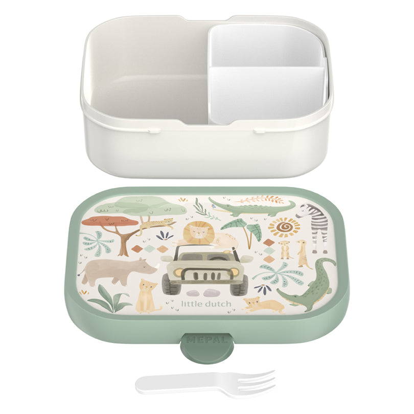 Lunchbox midi "Campus - Little Dutch Safari Friends" ml 750/cm 17,8x13,2x