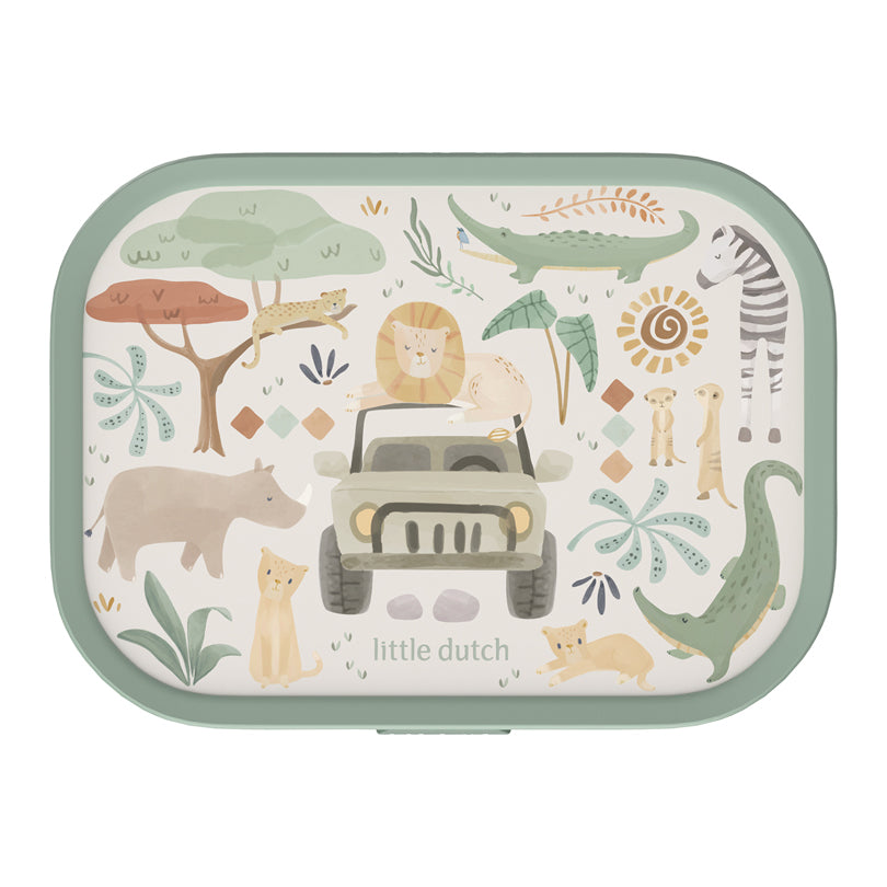 Lunchbox midi "Campus - Little Dutch Safari Friends" ml 750/cm 17,8x13,2x