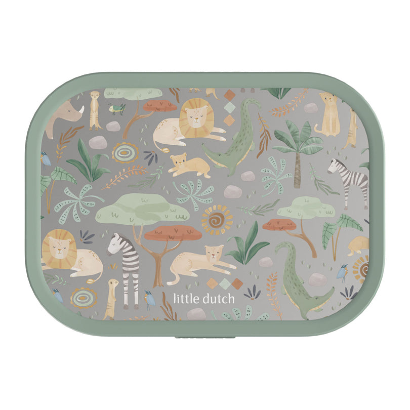 Lunchbox midi "Campus - Little Dutch Safari Friends" ml 750/cm 17,8x13,2x