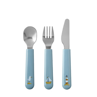 Posate per bambini "Mio - Sailors Bay", confezione 3 pezzi cm 16,5