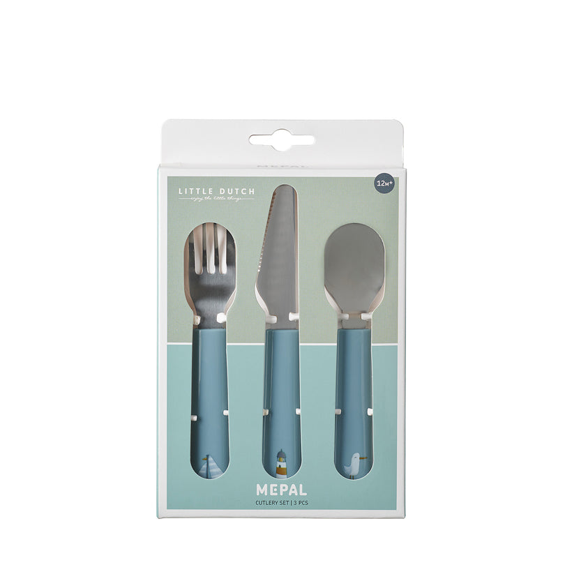 Posate per bambini "Mio - Sailors Bay", confezione 3 pezzi cm 16,5