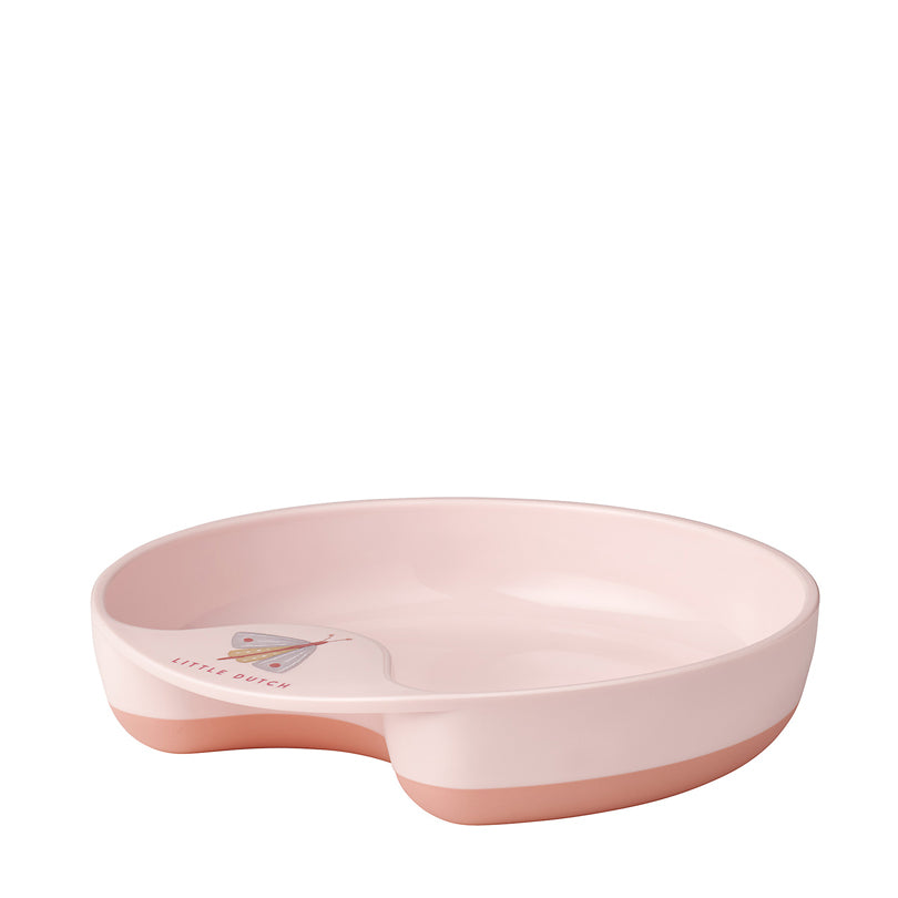 Piatto per pappa antiscivolo "Mio - Flowers & Butterflies" cm Ø17,5x3,5