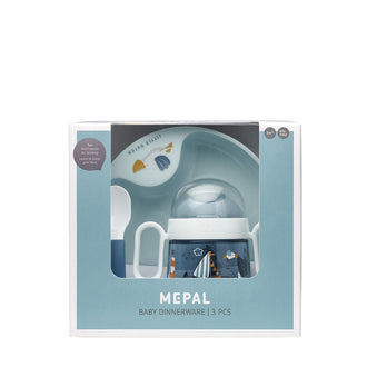 Set pappa per neonati "Mio - Sailors Bay", confezione 3 pezzi cm 20x10,5x18