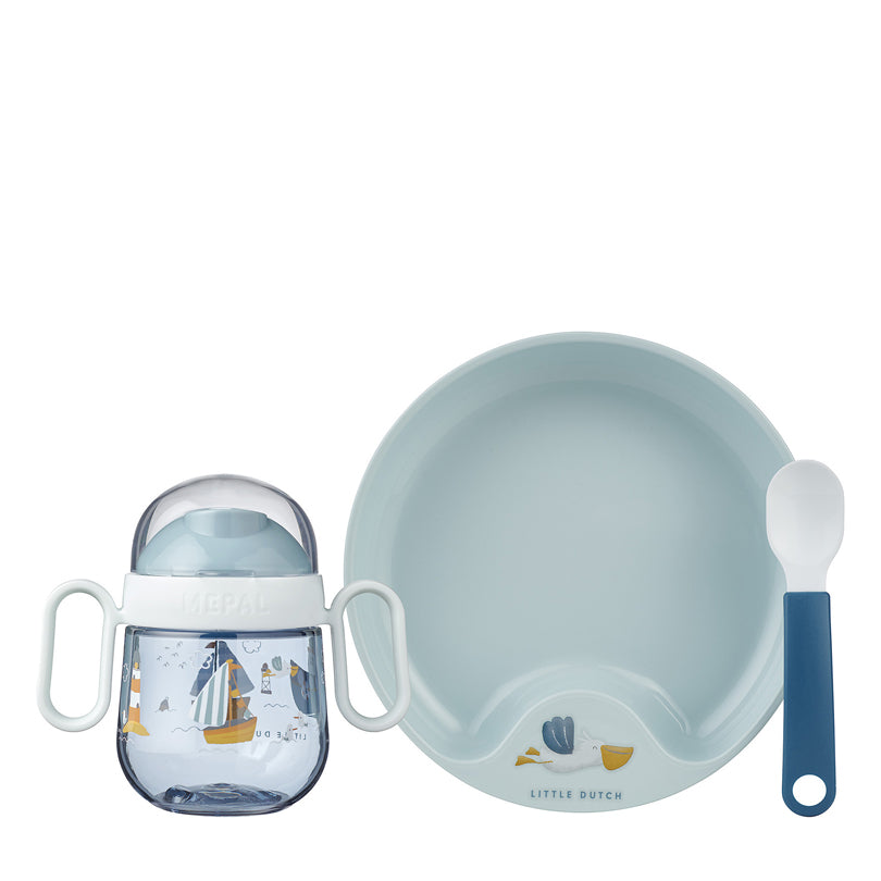Set pappa per neonati "Mio - Sailors Bay", confezione 3 pezzi cm 20x10,5x18